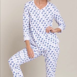 Roberta Roller Rabbit Women’s Pajamas in Moby (L)